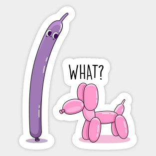 Balloons and humor Sticker